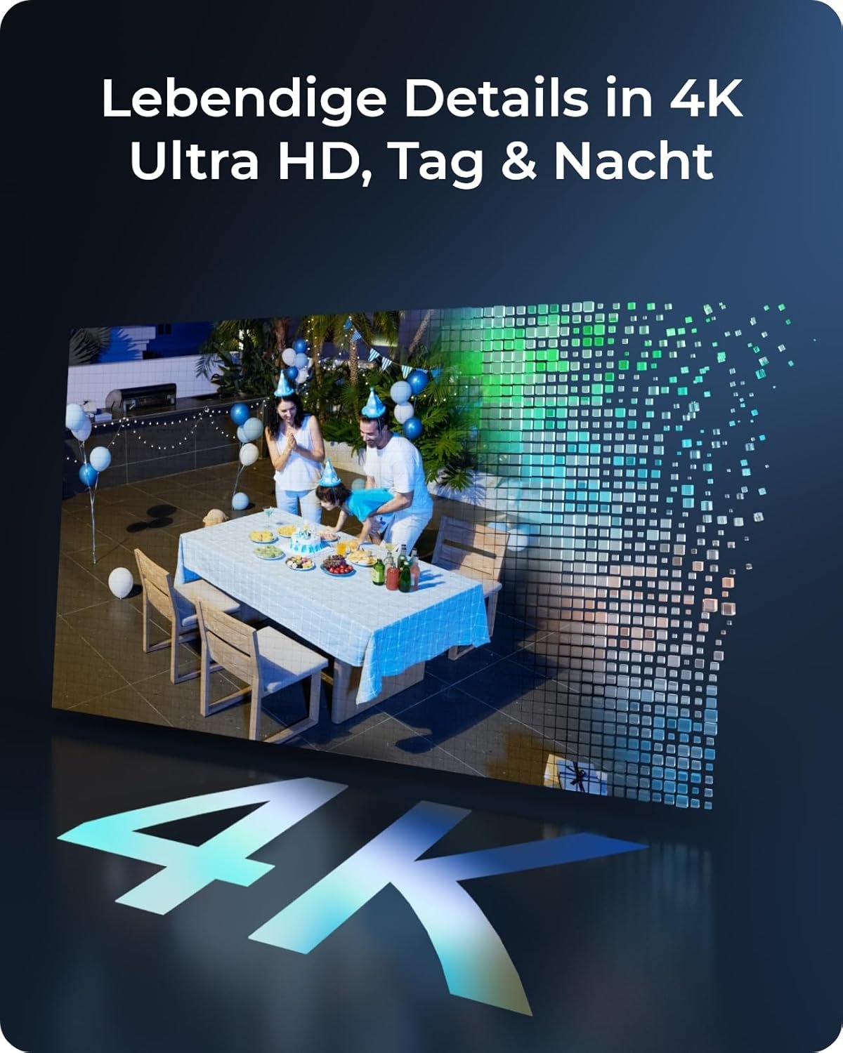 Reolink 4K Pt Solar überwachungskamera aussen Set AKKU MIT Home Hub, 360 ° Schwenkbare, Farbnacht, Lokaler Speicher, Ohne Abo-Gebühren, Argus pt Ultra 2-Kamera-Set, Mit 6w Solarpan – Bild 2