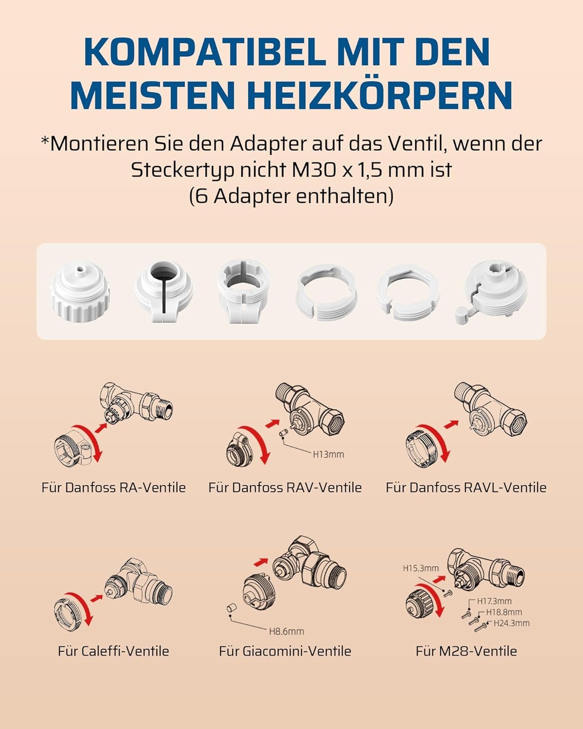 Dewenwils Smartes Heizkörperthermostat WiFi, Programmierbar Heizungsthermostat, Heizungssteuerung pro App, Kompatibel Mit Amazon Alexa & Google Assistent, Kein Gateway Erforderlich, Energiesparend – Bild 8