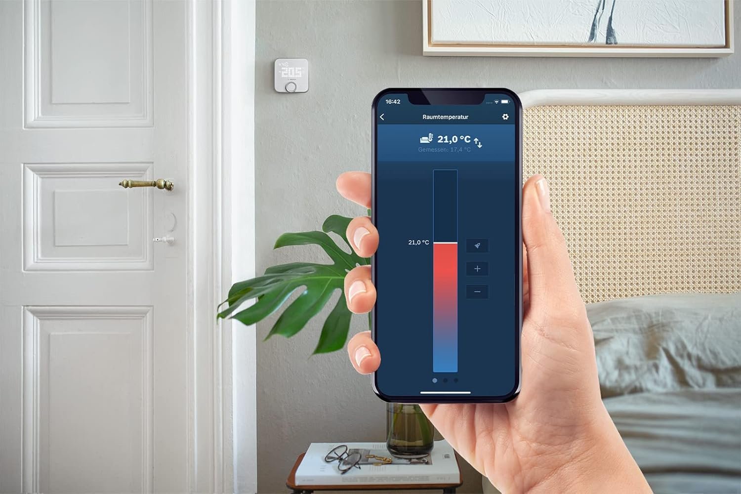 Bosch Smart Home Raumthermostat II für Kabelgebundener Heizsystem, 230 V, Kompatibel MIT Google Assistent und Alexa – Bild 3