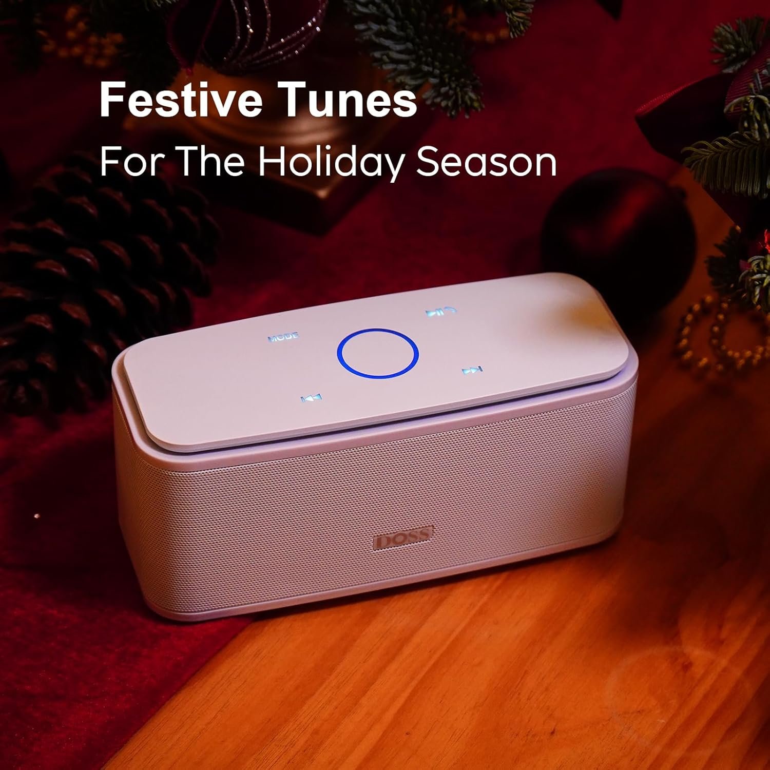 Doss Bluetooth Lautsprecher, Soundbox Musikbox Bluetooth Box Mit Dualen Bass-Trebibern, 20h Akku, Touch Control, IPX5 Wasserdicht, Bloototh Lautspecher für – Bild 7