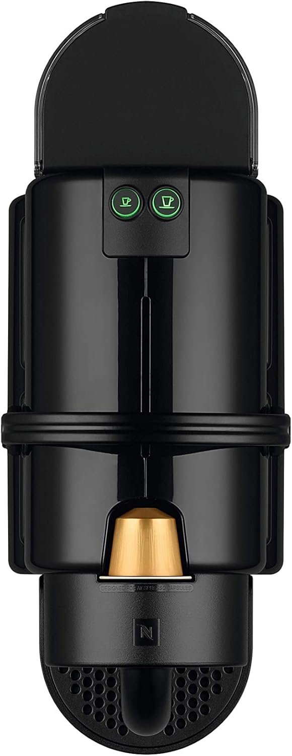 Nespresso de'longhi en 80.b Inissia kapselmaschine, Hochdruckpumpe und Energiesparfunkion, Automatische Power von 9 minuten, Tassenfülmenge für Espresso und Lungo, 0,7 l Wassertank, Schwarz, Schwarz, Schwarz – Bild 4