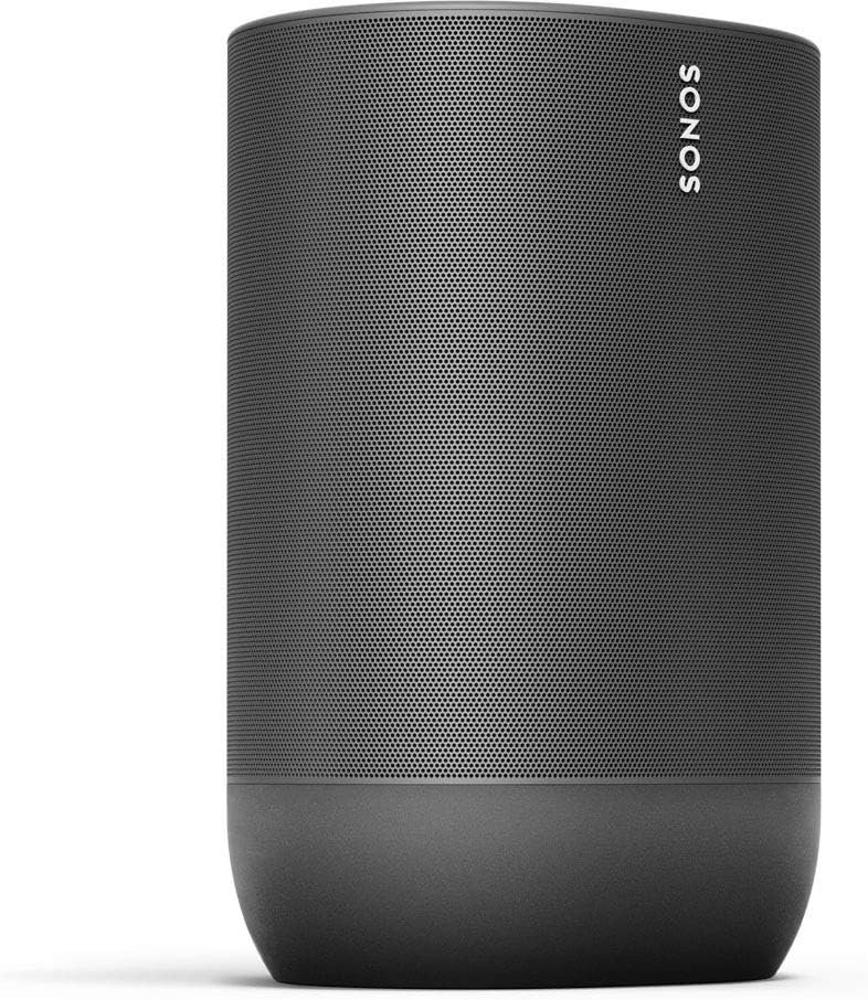 Sonos Move Smart Speaker (WasserFester Wlan und Bluetooth Lautsprecher MIT Alexa Sprachsteuerung, Google Assistant und AirPlay 2 - Kabellose Outdoor Musikbox Mit Akku für MusiKstreaming) Schwarz – Bild 3