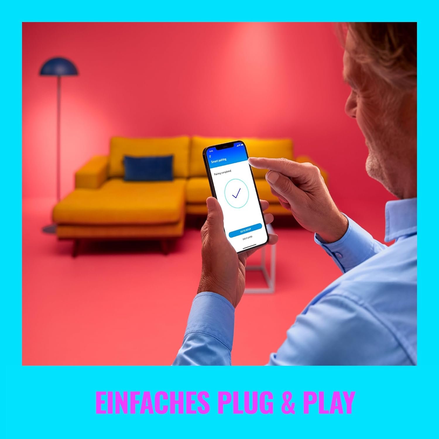 Wiz Smart Plug, Smarte Steckdose Zurerung von Lampen und Geraten inkl. Stromverbrauchsmesser, Smarte Lichtsteuerung über Wlan pro Stimme/App, Weiß – Bild 3