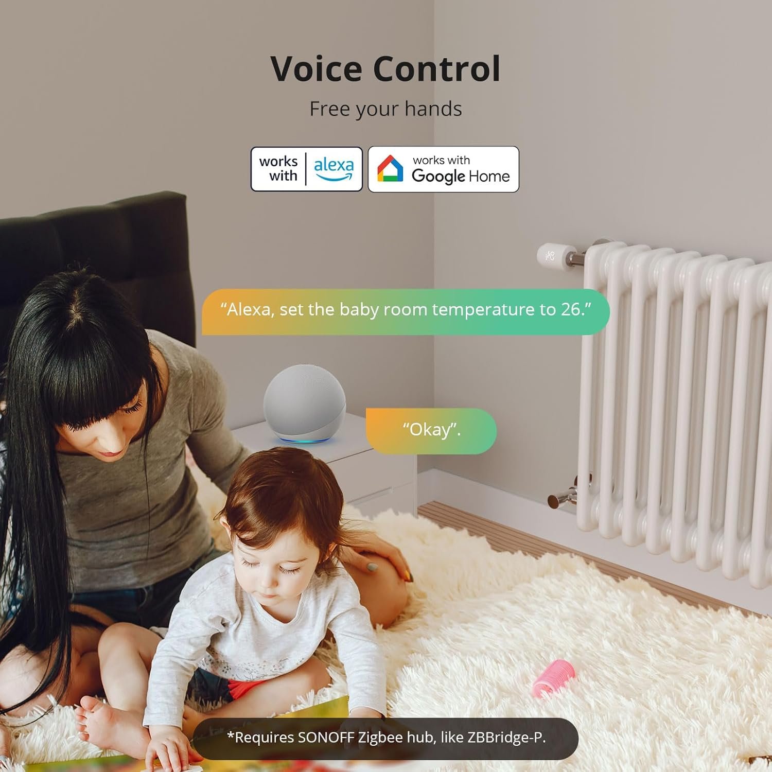 Sonoff Smart Heizkörperthermostat TRVZB, Smart HeizungSthermostat MIT App-Funktion, Zigbee Thermostat Benösigt Zigbee 3.0 Hub, Kompatibel Mit Amazon Alexa/Home Assistent – Bild 4