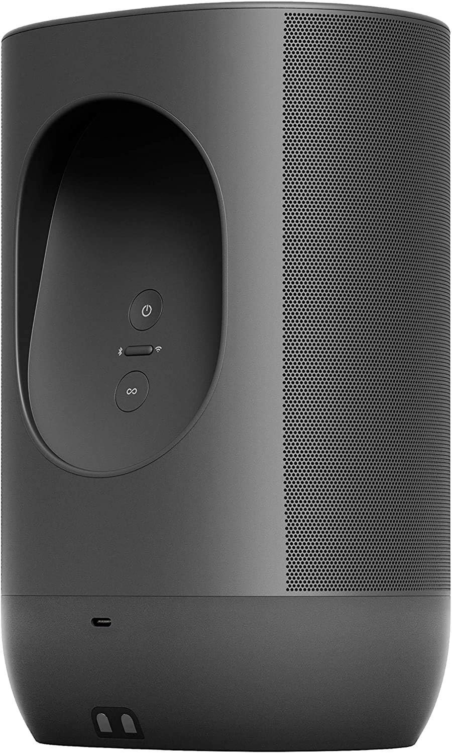 Sonos Move Smart Speaker (WasserFester Wlan und Bluetooth Lautsprecher MIT Alexa Sprachsteuerung, Google Assistant und AirPlay 2 - Kabellose Outdoor Musikbox Mit Akku für MusiKstreaming) Schwarz – Bild 4