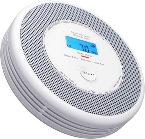 X-Sens Rauch und Co Melder, Kombinierter Rauch-und Kohlenmonoxidmelder MIT Sprachausgabe-Alarm, Austauschbarer Batterie, Keine Unterstuntzung für App und SBS50 Basistationen, xp0a-sr, 1er-Pack