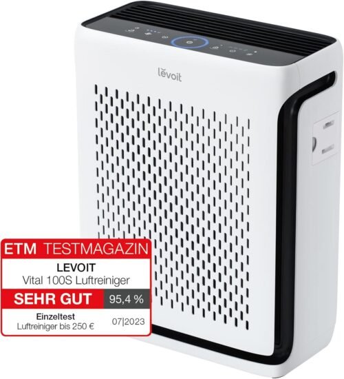 Levoit Hepa luftreiniger Allergiker für 52㎡ Wohnung RaucherZimmer, 23 dB Luftreinig