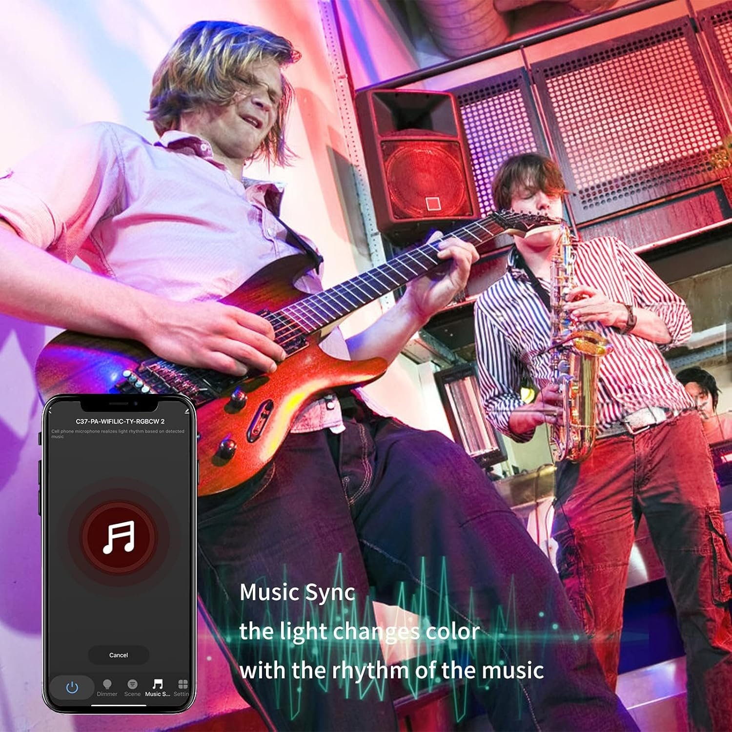 Fitop Alexa Smart Glühebirnen, E14 Wlan LED LAMPEN DIMMBAR Guhbirne 4.9w 470LM, 2700-6500K, RGB 16 MILEN FARBEN, app Steuern Kompatibel Mit Alexa/Google Home, Sprachsteuerung 2 Pack 2 Pack 2 Pack 2 Pack 2 – Bild 4