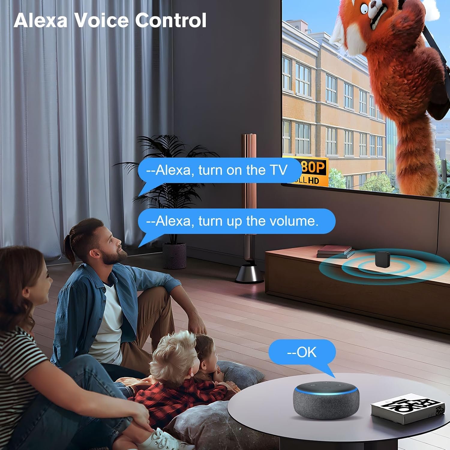 Panamalar Smart ir-fernbedienung für ir & rf geräte, wifi Universal Control Hub Kompatibel Mit Alexa/Timer, Smart-Home AutomatiRierung für TV/Lampe/Klimaanlage/Vorhänge/Ventilator (Black-1PCS) – Bild 4