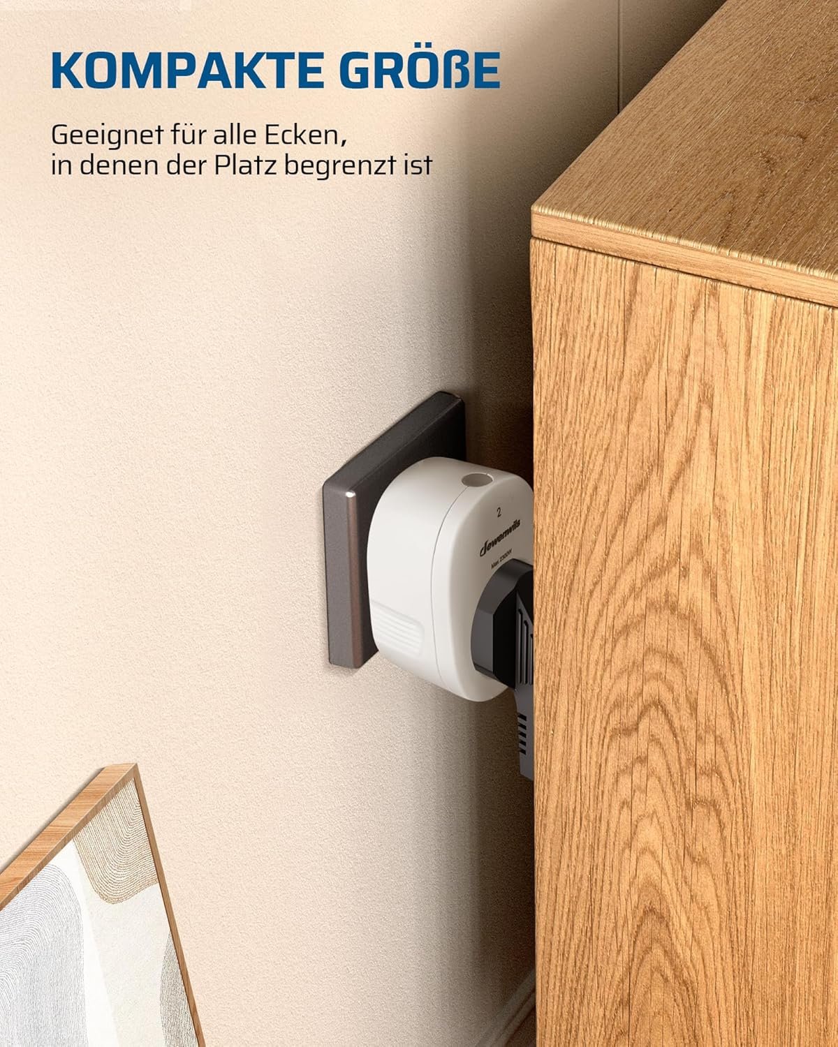 Dewenwils Funksteckdosen MIT Fernbedienung, 2300w Steckdose mit 1er Fernbedienung, 30m Reichs – Bild 5