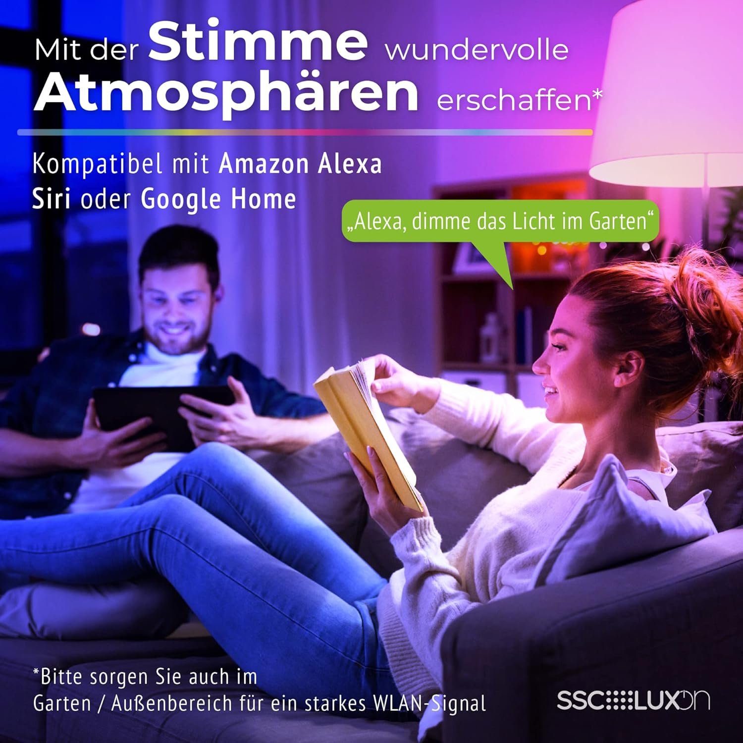 SSC -Luxon 3 Stücke Juavi Bodenleuchte Einbau Aussen Schwarz Kompatibel MIT Smart Sprecher - Außenleuchte Garten MIT Smart Home Gu10 LED – Bild 5