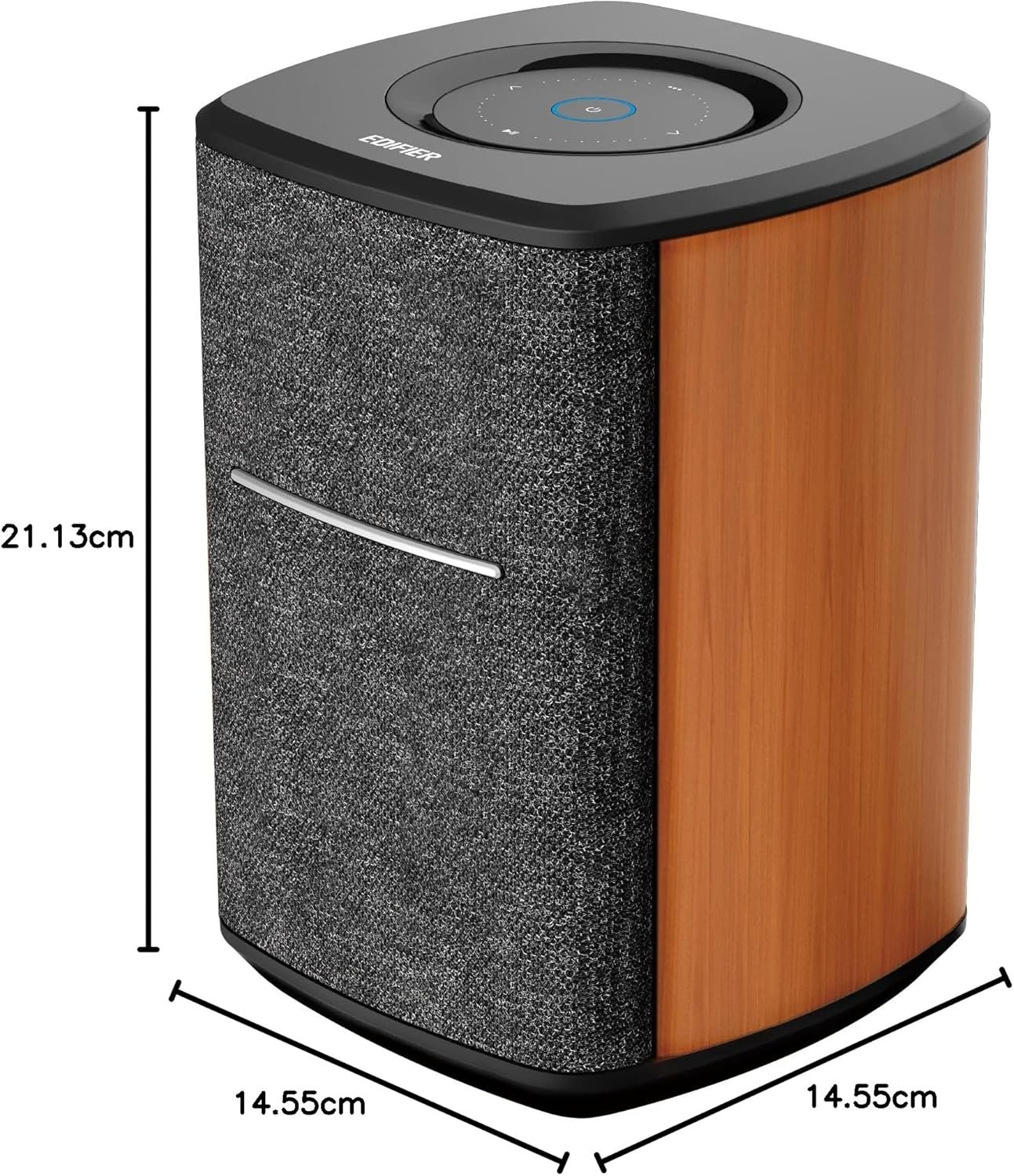 ENTIFIER MS50A-Multiroom-Fähiger WiFi Smart Speaker MIT Bluetooth und Kabelloser Stereo-Fungion. FunktionTerert Mit Amazon Alexa, Apple Airplay 2, Spotify UVM, Braun – Bild 8