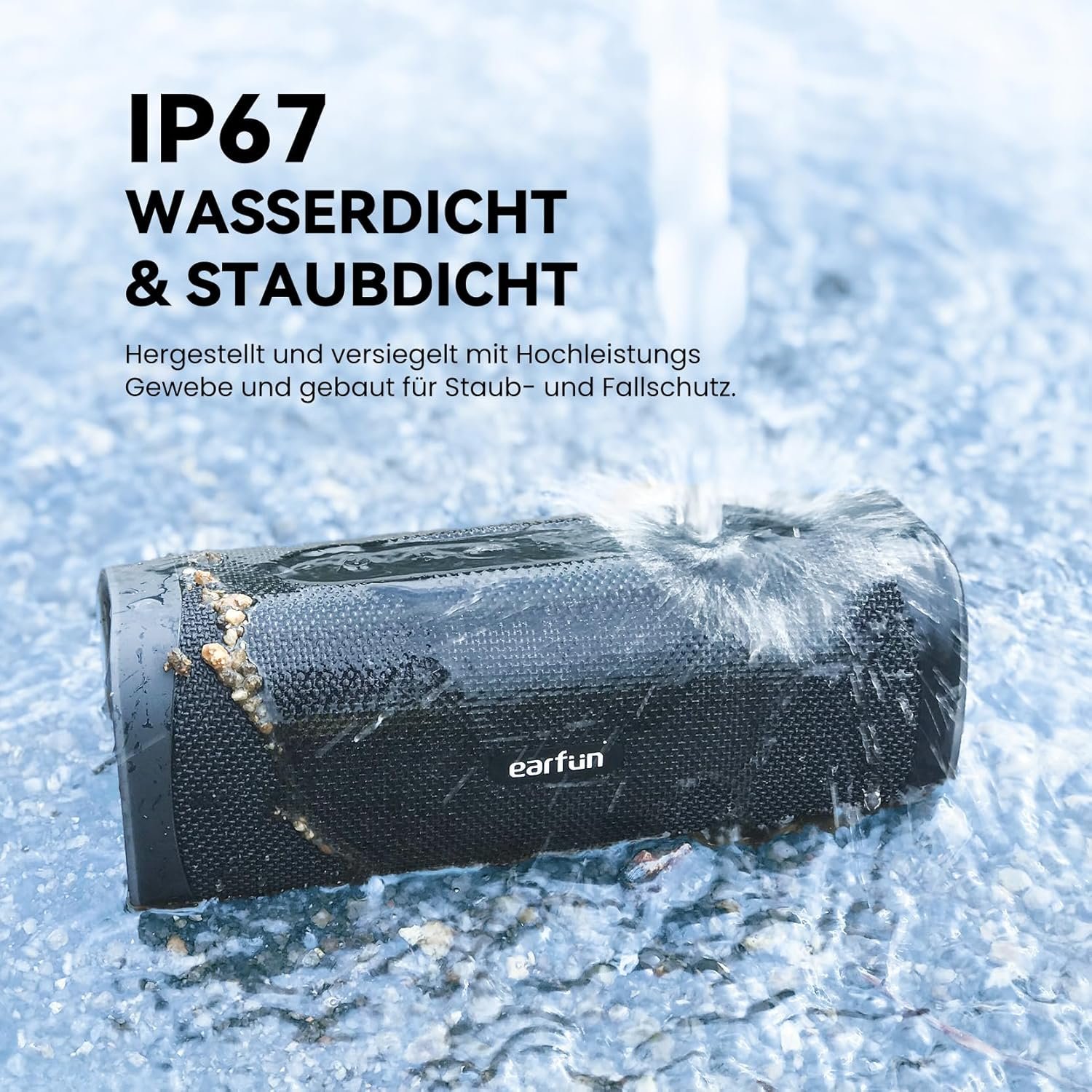 Uboom L Bluetooth Lautspecher, Kabelloser Lautspecher 28W Stereo Sound, Sattte Bässe MIT 2 Treibern, IP67 Wasserdicht & Staubdicht, Dual -Pairing, 16H, Outdoor -Musikbox -Fein -Party – Bild 5