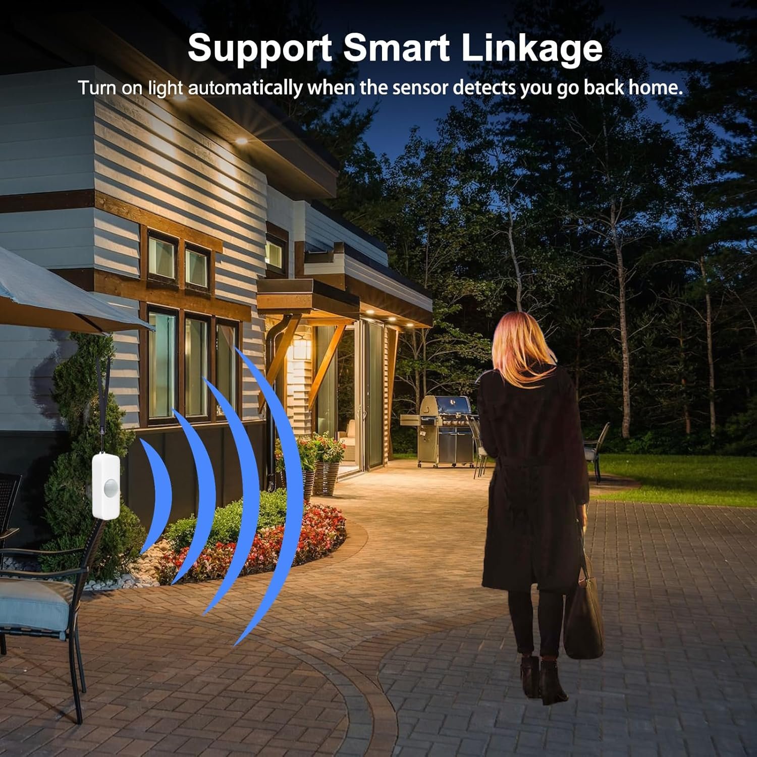 WiFi Smart BewegungsSensor, Infrarot-Pir-Bewegungssensor für Das Heim-Alarmsystem, Mini-Kontaktsensor-Detektor MIT App-Fernuberwachung, Benachrichtigungsalarm, Kompatibel Mit Alexa. 1 Stück – Bild 3