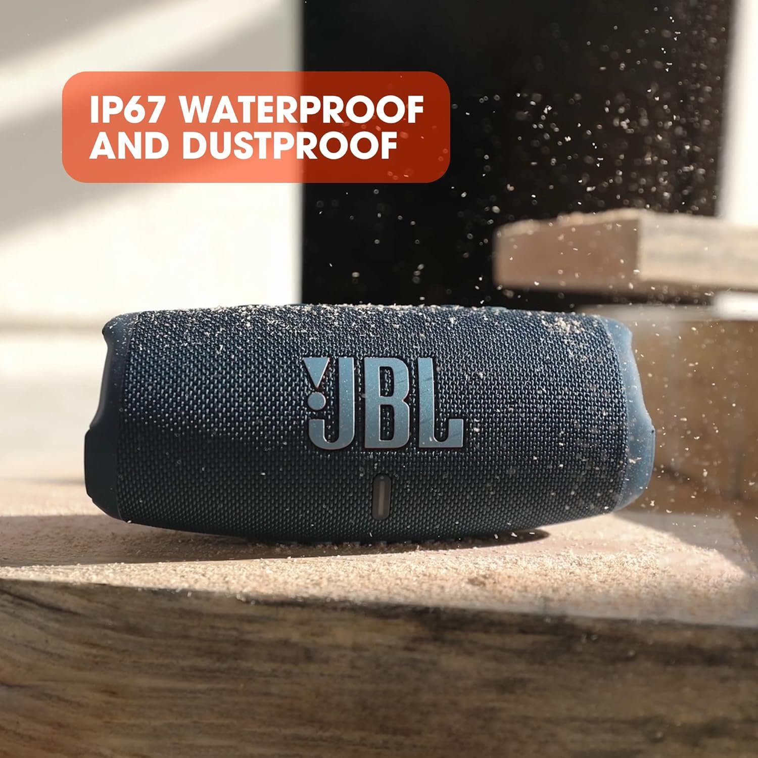 JBL Ladung 5 Bluetooth-Lautsprecher-Benzin-Blau-Wasserfeste, tragbare Boombox MIT Integrierter Powerbank-Eine Akku-Ladung für bis Zu 20 Stunden Kabellosen Musikgenuss – Bild 5