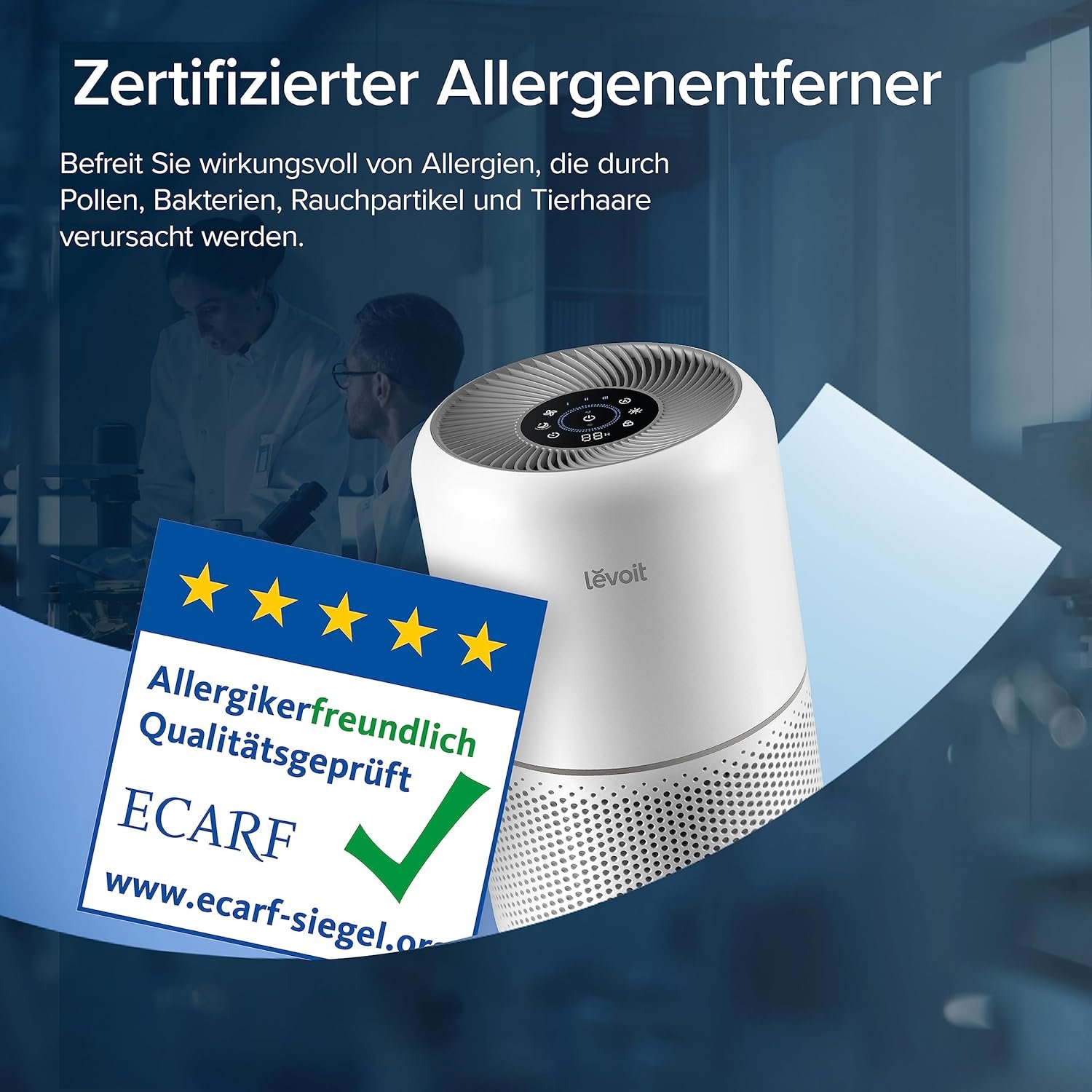 Levoit luftreiniger Allergiker mit Hepa Gegen 99,97 Prozent Schimmel Staub Pollen Pollen – Bild 8