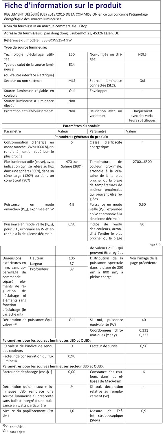 Fitop Alexa Smart Glühebirnen, E14 Wlan LED LAMPEN DIMMBAR Guhbirne 4.9w 470LM, 2700-6500K, RGB 16 MILEN FARBEN, app Steuern Kompatibel Mit Alexa/Google Home, Sprachsteuerung 2 Pack 2 Pack 2 Pack 2 Pack 2 – Bild 11