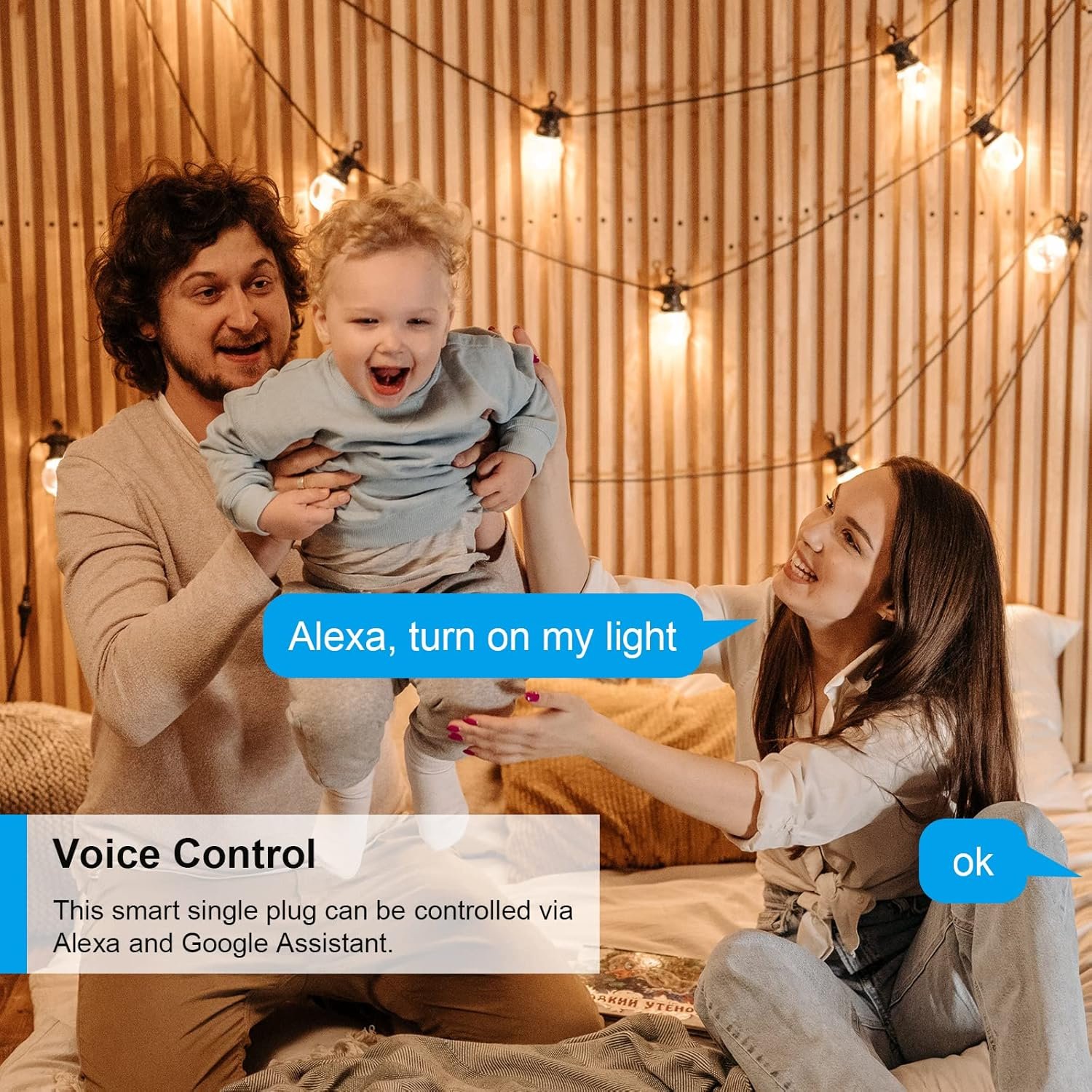 Antela Wlan Smart Steckdose MIT Strommessung 16A, Smart Home Steckdose Kompatibel Mit Alexa/Google Home, Stromverbrauch Messen, Sprachsteuerung, App Fernsteuerung, 2,4GHz, 4 PCs – Bild 3