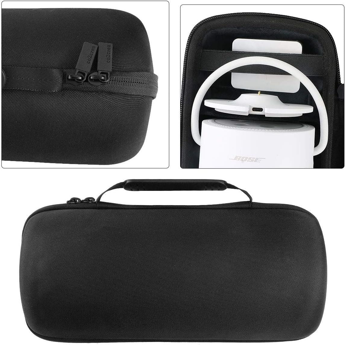 CO2Crea Hart Reiseschmutzhülle Etui Tasche für Bose Tragable Smart Speaker Fall Etui Tragetasche, Nur Hülle – Bild 5