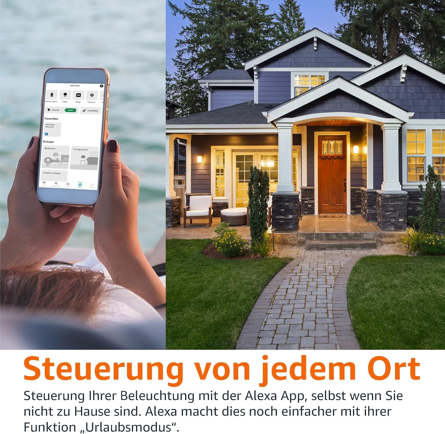 Amazon Basics Smarte A60 LED-Glühbirne, Farbenwechselnd, E27, 2,4 GHz Wlan, 8 W (entsspricht 6), Funktionert Nur MIT Alexa, 1 Stückk – Bild 4