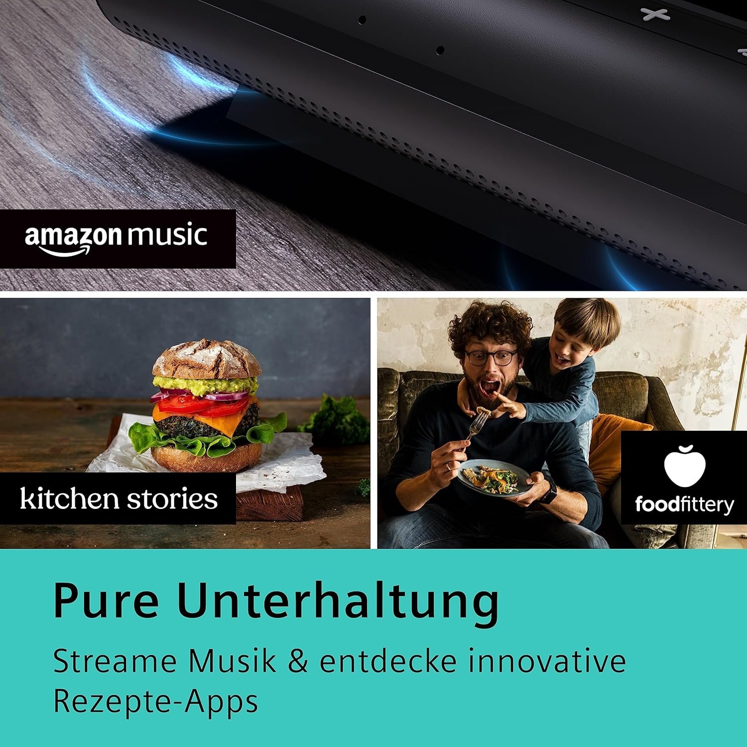Siemens Smart Kitchen Dock XSDS10, Schaltzentrale für Smarte Küchgeräte, Alexa Sprachsteuerung, Gestensteuerung, Docking Station Kompatibel MIT -Tablets, Smartphones AB iOS 15.0, Android 11, Schwarz, Schwarz, Schwarz, Schwarz – Bild 4