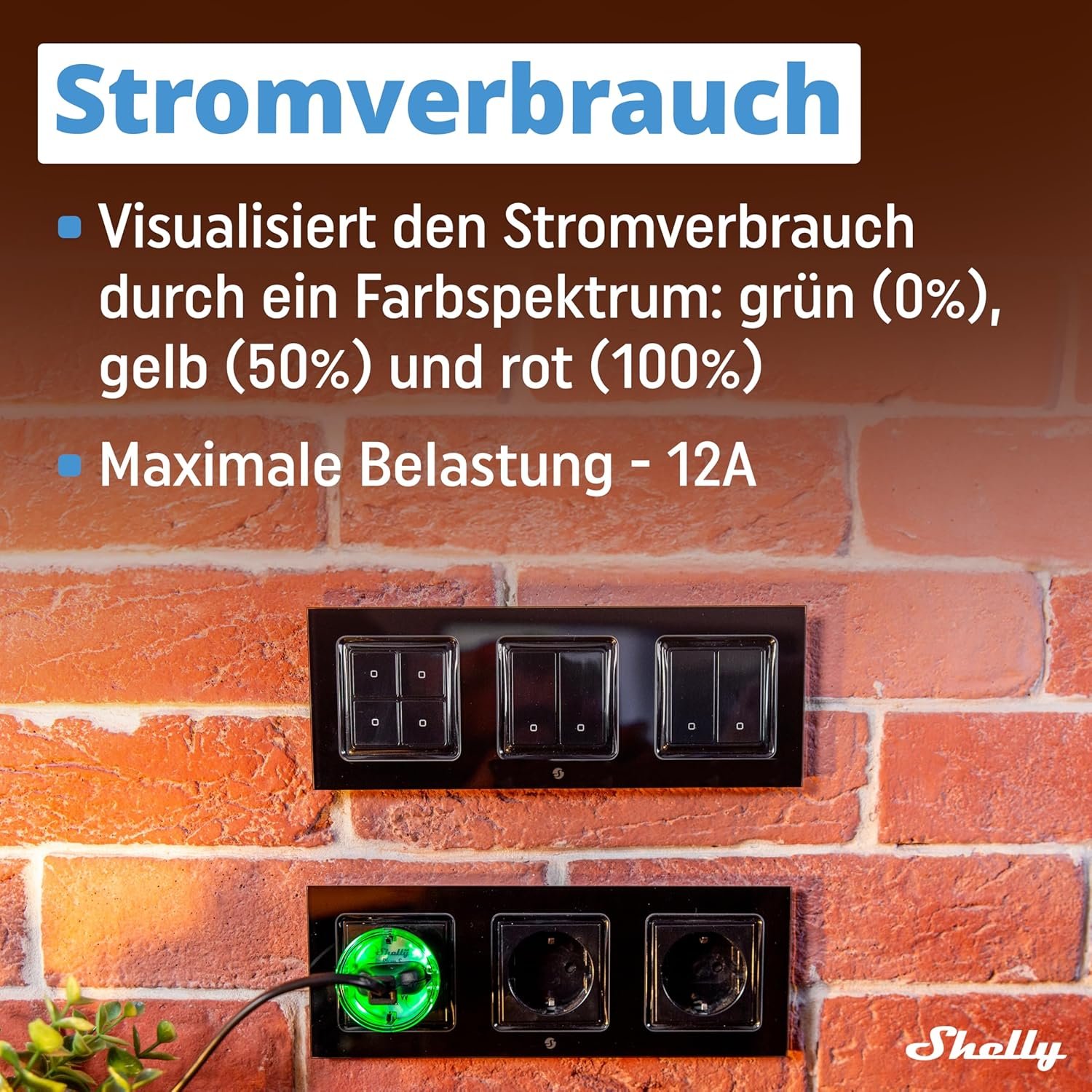 Shelly Plus Plug S Schwarz - Wlan -Grenerter Steckdose MIT Strommessung - 2500 W, 16a | iOS Android App Fernsteuerung | Google Home und Alexa Zubehör | Sprachsteuerung & Timer – Bild 6